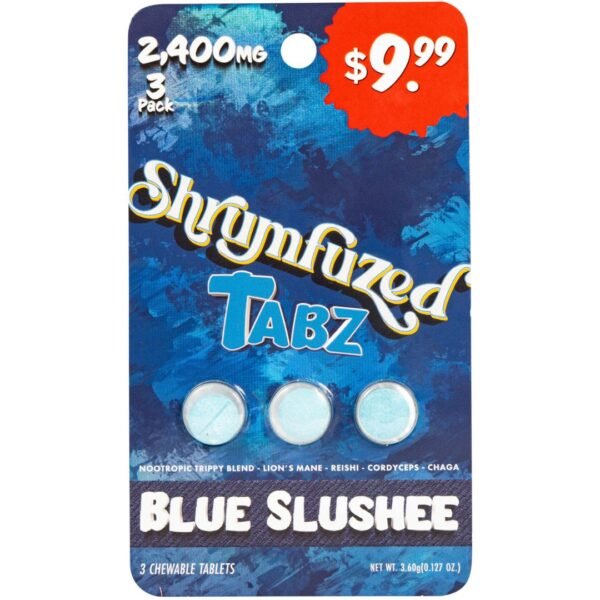 Shrumfuzed Tabz Nootropic Mushroom Tablets 3ct – Blue Slushee
